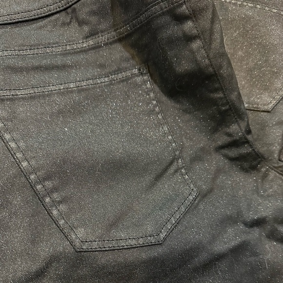 H & M Divided Size 12 32 Black Sparkly Jeans Straight Leg R $65 - Picture 11 of 15